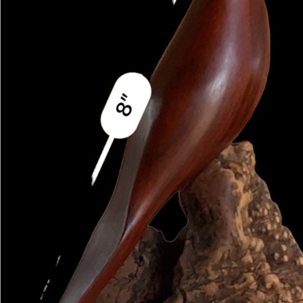 Vintage HMB Mourning Dove of Brazilian Tigerwood on Manzanita Root Burl by HMB - Picture 12 of 13